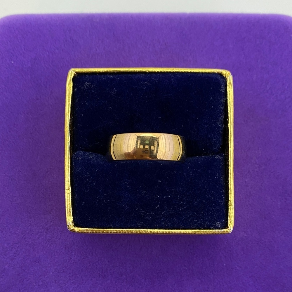 💛 Classic Gold Plated Dome Ring | Bold Minimalist Quiet Luxury Chunky